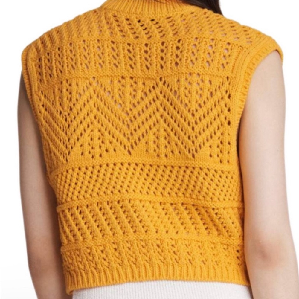 Rag & Bone deep yellow Renew sleeveless crew NWT - Picture 9 of 10